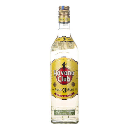 40°古巴Havana Club 3yo哈瓦那俱乐部朗姆酒3年700ml