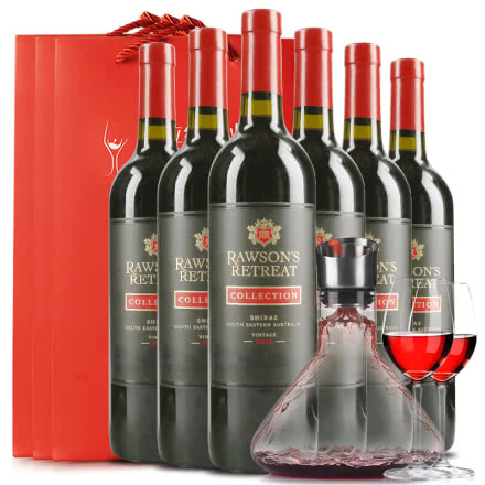 洛神山庄黑金干红葡萄酒 澳洲原瓶进口红酒 6支整箱  750ml (6瓶装)