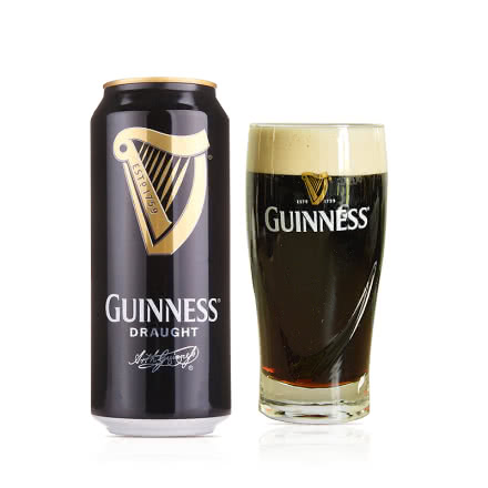 爱尔兰进口 健力士黑啤充氮装黑啤酒 440ml*24听