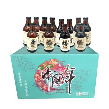 青岛中国年 四种口味 小麦精酿啤酒 296ml*12（整箱）