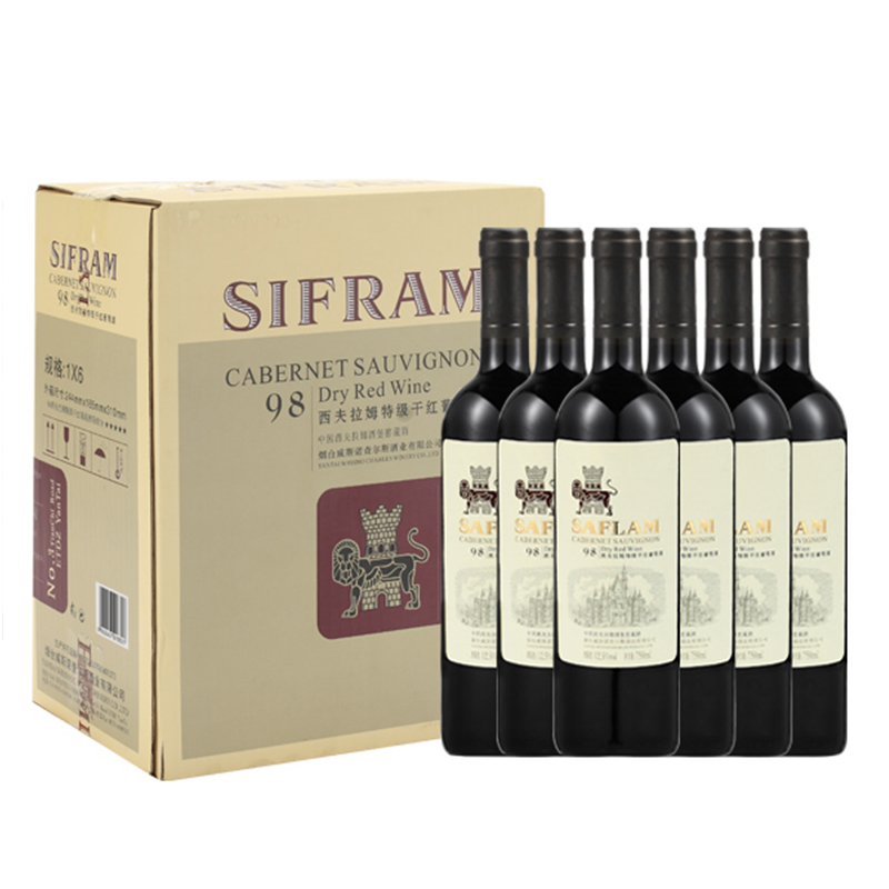 西夫拉姆（SAFLAM）干红葡萄酒红酒750ml（6瓶装）