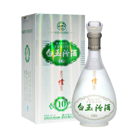 40°杏花村汾酒10白玉汾酒（2012年）225ml