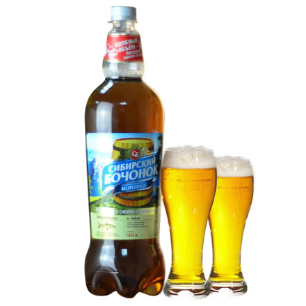 俄罗斯进口啤酒波罗的海西伯利亚经典高度啤酒1.35L*1瓶（熊标志）