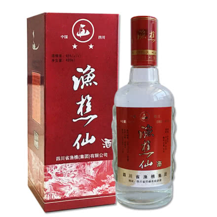 45º四川渔樵仙酒  陈年老酒 浓香型白酒 480ml(2000年)