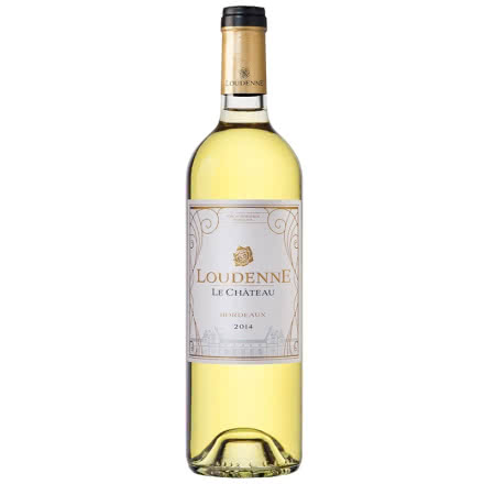 13.5°法国露黛尼LOUDENNE城堡干白葡萄酒2014波尔多AOC 原装进口750ml