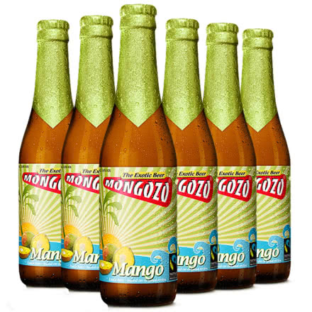 进口啤酒 比利时粉象厂梦果酌芒果果味啤酒Mongozo Mango 330ml*6