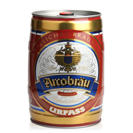 德国阿科博皇家伯爵（Arcobrau） 德国原装进口黄啤5L