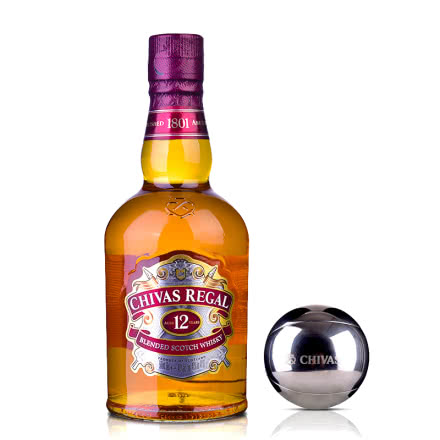 40°英国芝华士12年苏格兰威士忌500ml +芝华士球形冰酒石