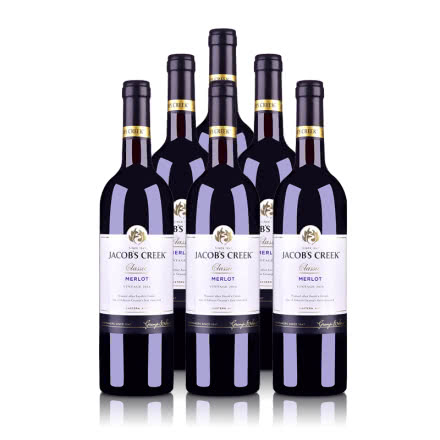 澳大利亚杰卡斯经典系列梅洛干红葡萄酒750ml（6瓶装）