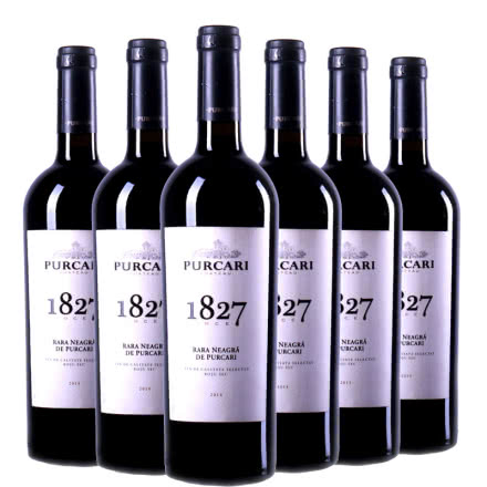 摩尔多瓦原装进口普嘉利（PURCARI)1827黑拉雅干红葡萄酒750ml（6瓶）整箱