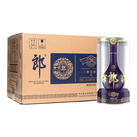 53°郎酒青花郎 酱香型 白酒500ml（6瓶装）整箱