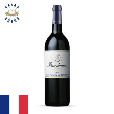 法国菲利普罗思柴尔德波尔多红葡萄酒750ml