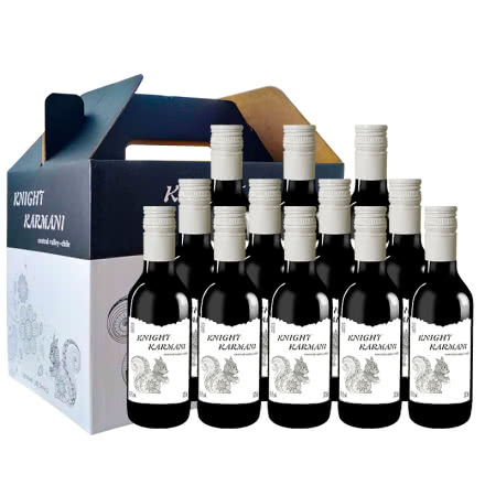 智利原瓶原装进口红酒 13.5%vol干红葡萄酒187.5ml*12瓶整箱装