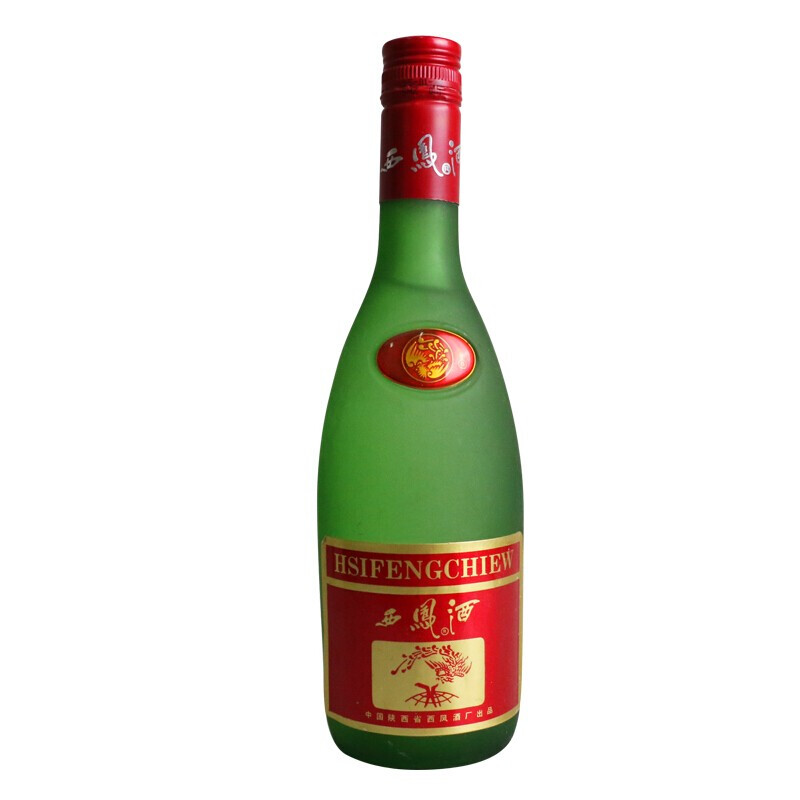 45度西凤酒 90年代绿瓶（1995-1998年）陈年老酒 （磨砂瓶）500ml单瓶收藏酒