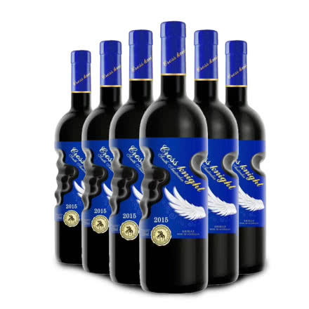 澳大利亚 进口十字骑士西拉干红葡萄酒750ml*6瓶(蓝天使)
