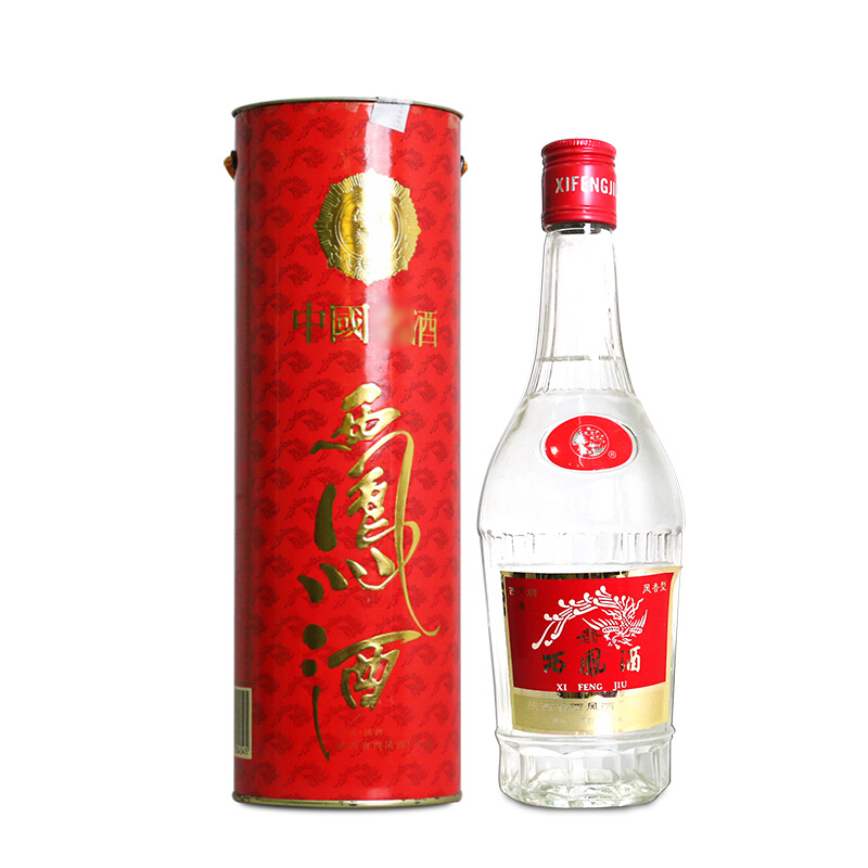 45°西凤酒红筒西凤2000年出产陈年老酒 收藏老白酒 单瓶500ml