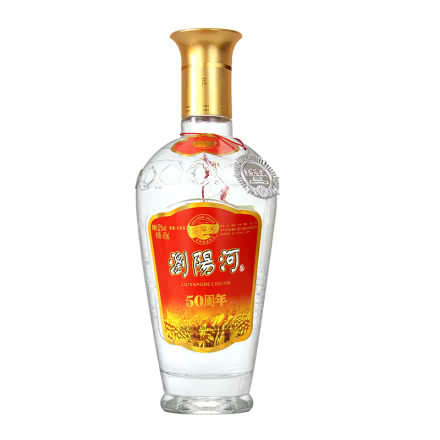 52°浏阳河浓香型高度白酒 50周年酒 475ml单瓶装