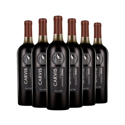 16°澳大利亚原瓶进口高度红酒卡维斯西拉干红葡萄酒750ml*6瓶装