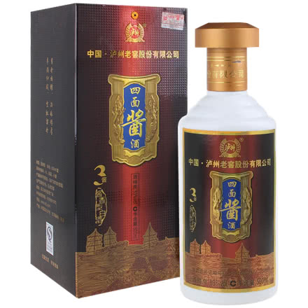 【老酒】53°泸州老窖四面酱酒（酱3）酱香型500ML（2014年）