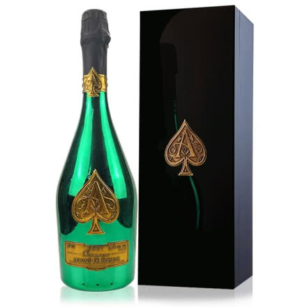 黑桃A香槟 法国原瓶进口香槟酒 黑桃A绿金香槟 钢琴烤漆礼盒 750ml