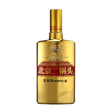 永丰 北京二锅头国际版大师酿清香型白酒 500ml金瓶45.8度  1瓶 1瓶