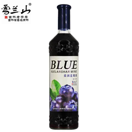 雪兰山柔润蓝莓酒4度750ml