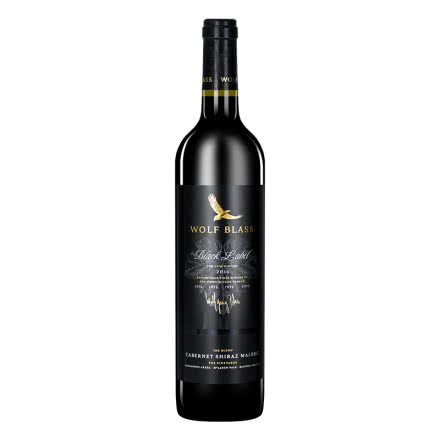 澳大利亚进口 纷赋（WolfBlass）黑牌赤霞珠西拉马尔贝克红葡萄酒 750ml