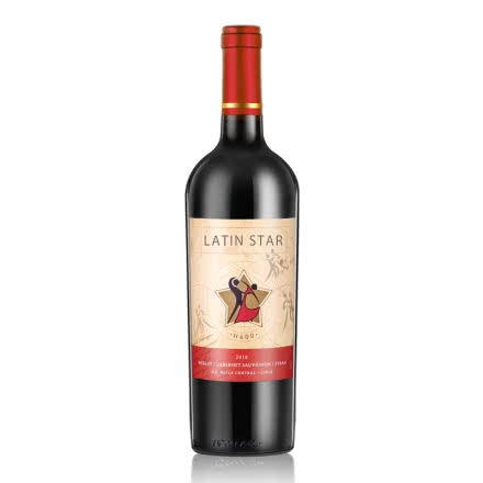 星得斯 拉丁之星 智利进口红酒 H600红葡萄酒750ml 单瓶装