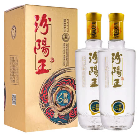 山西汾阳王 晋韵6 45度500ml 清香型白酒 纯粮酿造 两瓶