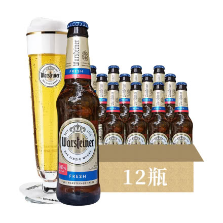 德国原装进口啤酒 沃斯坦零度无醇无酒精啤酒330ml*12瓶