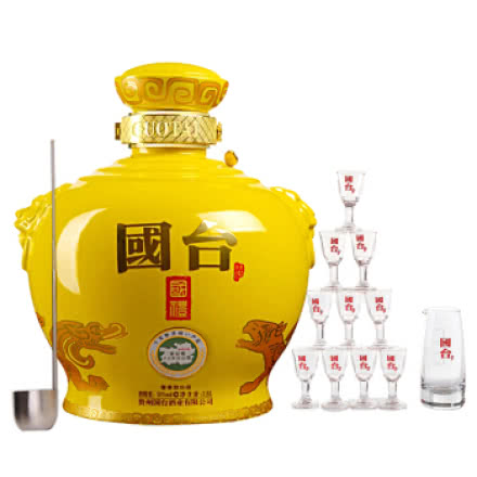 53°贵州国台酒业公司 国台国礼五斤精装版 酱香型白酒2.5L