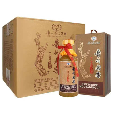 53°贵州茅台集团 贵州老窖1989私藏酒 柔和酱香型白酒500ml*6瓶（整箱装）