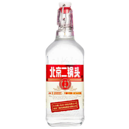 永丰牌北京二锅头清香型纯粮酒（出口型小方瓶）白富美42度 大红标 1500ml*1瓶