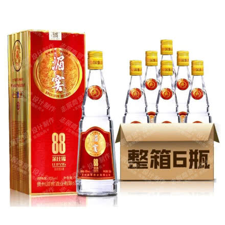 56°贵州湄窖酒浓香型白酒88品质礼盒装收藏送礼自饮500ml*6整箱