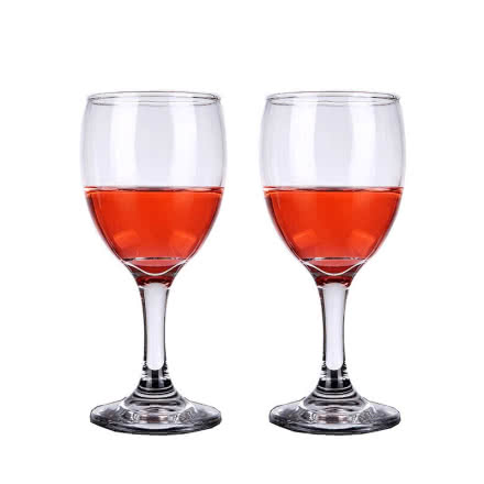 红酒杯套装欧式玻璃杯高脚杯葡萄酒杯2只装酒具家用