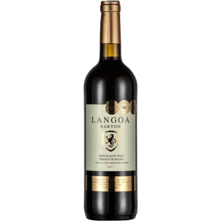 朗格巴顿金牌法国进口14度红酒干红葡萄酒750ml单支装