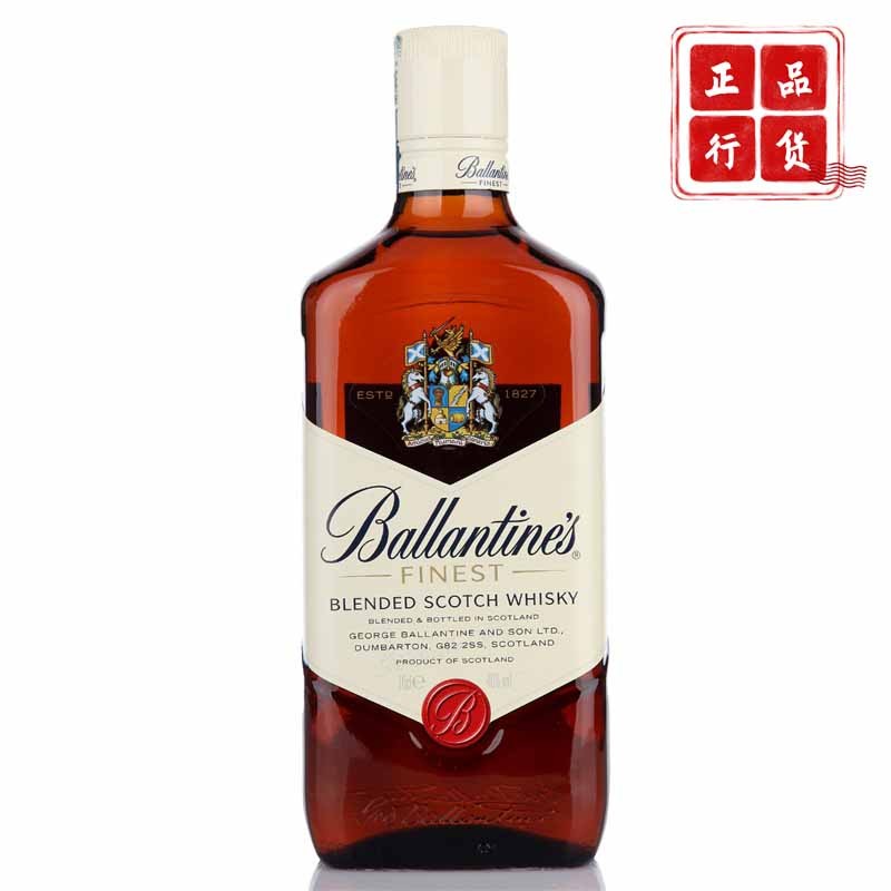 40°英国百龄坛（Ballantine’s）洋酒 特醇 苏格兰 威士忌 700ml