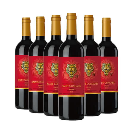 法国圣宫达西拉干红葡萄酒750ml*6纸箱装