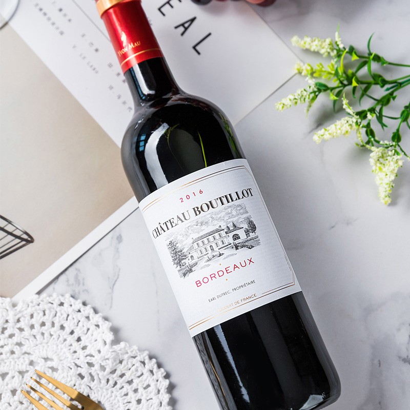 法国波尔多产区原瓶进口AOC级宝蒂罗特庄园红葡萄酒 750ml单瓶装