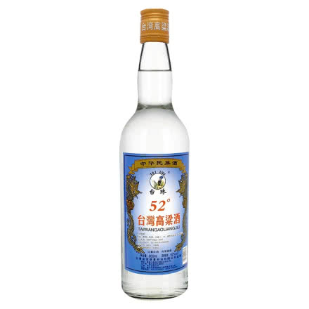 台湾高粱酒特价白酒600ml单瓶试饮52度