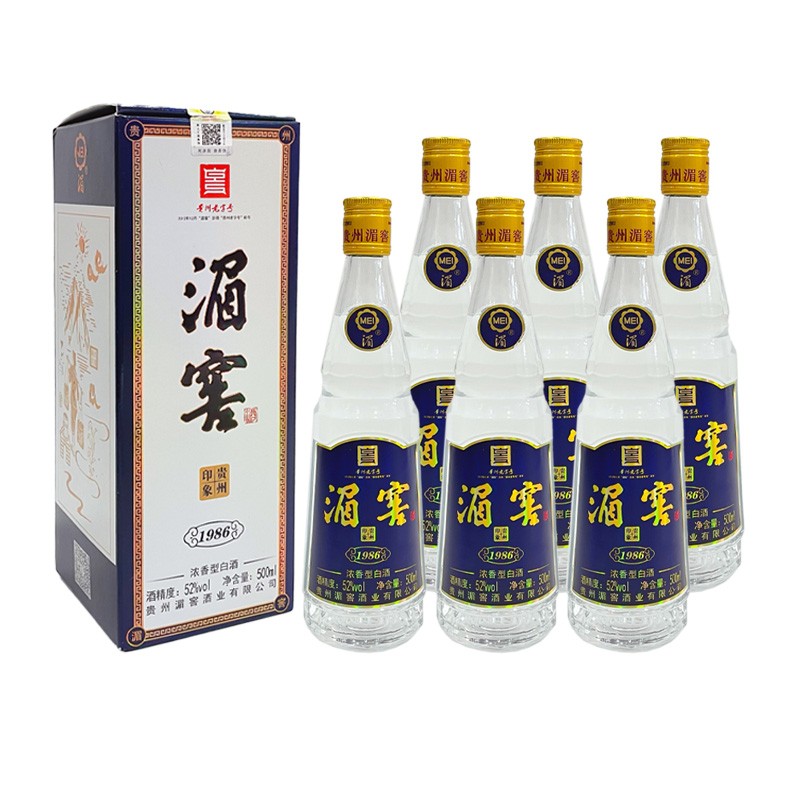 【贵州湄窖】贵州湄窖1986浓香型白酒52度500ML*6瓶（整箱）