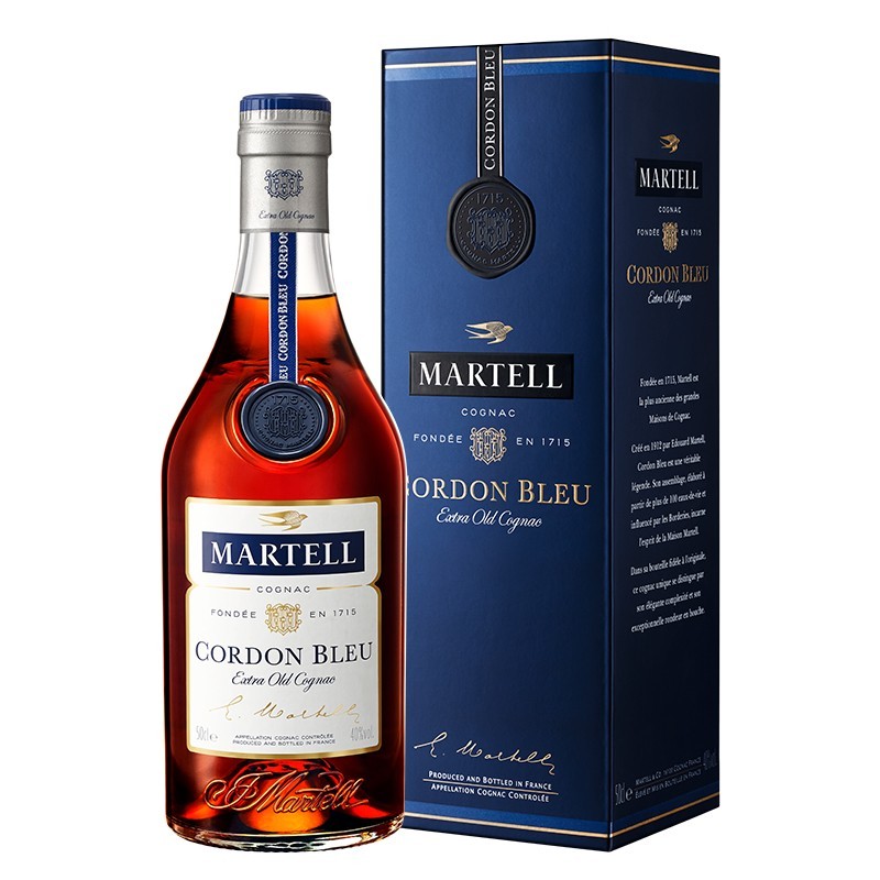 马爹利（Martell）蓝带XO级 干邑白兰地 洋酒 法国进口 蓝带 500ml