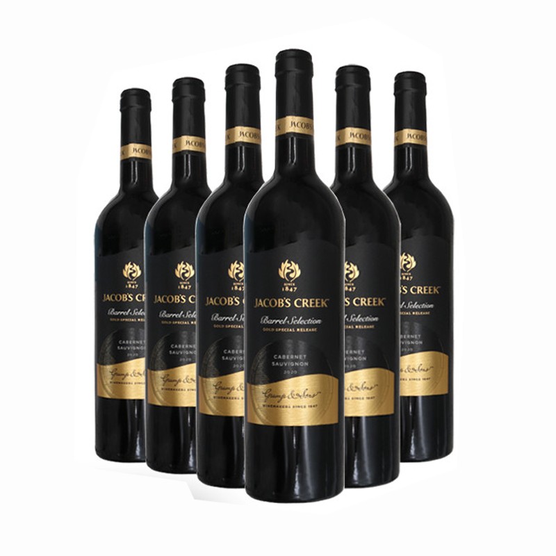 杰卡斯金桶系列赤霞珠红葡萄酒750ml6支装阿根廷进口女士低度红酒