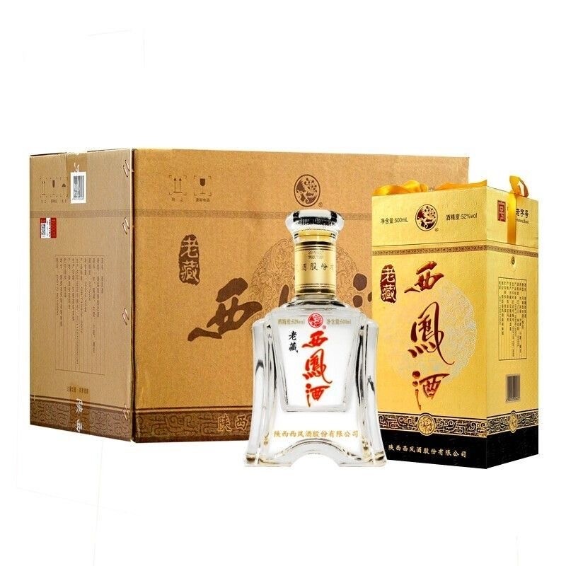 【西凤酒】陕西西凤酒老藏凤香型白酒52度500ML*6瓶整箱