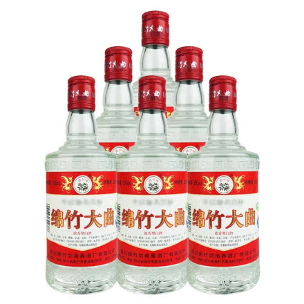 老酒 52°剑南春酒厂绵竹大曲500ml（6瓶装）2012年